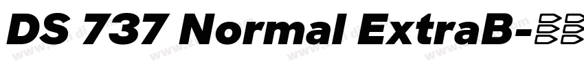 DS 737 Normal ExtraB字体转换